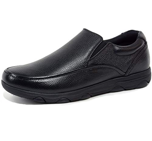 alpine swiss Arbete Men's Leather Slip-On Work Shoes