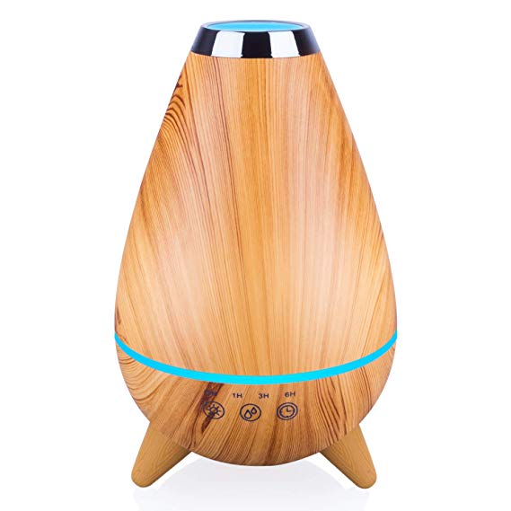 OliveTech 400ml Ultrasonic Aroma Essential Oil Diffuser with Touch Sensitive for Home Office Bedroom