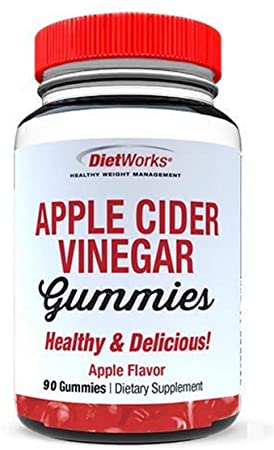 DietWorks Dietworks Apple Cider Vinegar Gummies, Healthy and Delicious, Apple Flavor, 60 Gummies, Apple Cider Vinegar, 60 Count