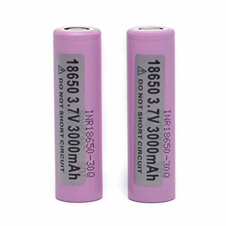 2 Pack Samsung INR18650-30Q 20A 3000mah Li-ion Batteries