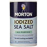 Morton Salt Iodized Sea Salt, 26 oz - PACK OF 4