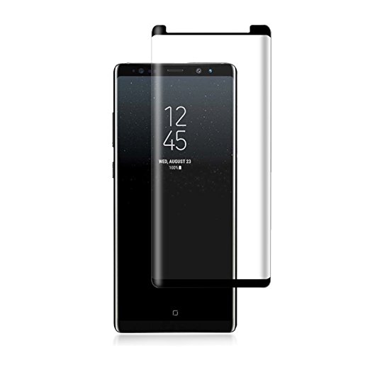 Galaxy Note 8 Glass Screen Protector,Auideas [Case Friendly] 3D Curved Tempered Glass Screen Protector For Samsung Galaxy Note 8 (Black).