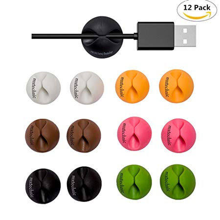 Cord Management Desktop Cable Organizer - Cable Wire Clips Holder Management System Durable Self Adhesive Multipurpose Wall Desktop cable charger Organizer Cleaner and Safer for Desks,mouse,Computers