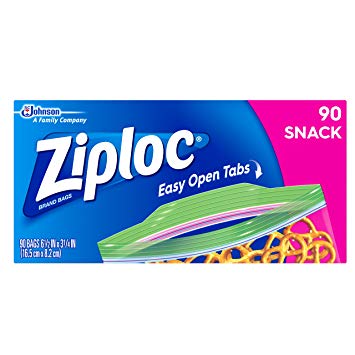 Ziploc Snack Bag, 90 ct