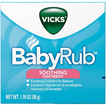 Vicks BabyRub Soothing Chest, Neck and Back Ointment 1.76 Oz, 2 Pack