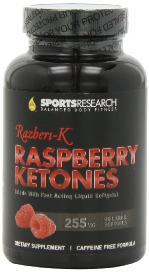 Raspberry Ketones 255 Mg Formulated with Extra Virgin Coconut Oil 90 Fast Acting Liquid Softgel