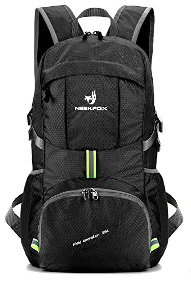 NEEKFOX Lightweight Packable Travel Hiking Backpack Daypack,35L Foldable Camping Backpack,Ultralight Outdoor Sport Backpack