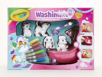 Crayola Washimals Colour and Wash Pets Playset - Creative Colouring Crafts Kit, Gift Set with Washable Marker Pens