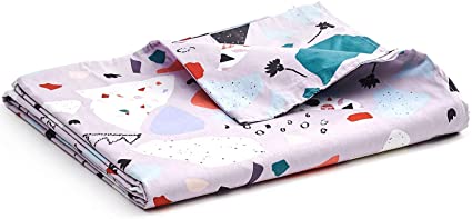 YnM Cotton Duvet Cover for Weighted Blankets (Terrazzo, 41''x60'')