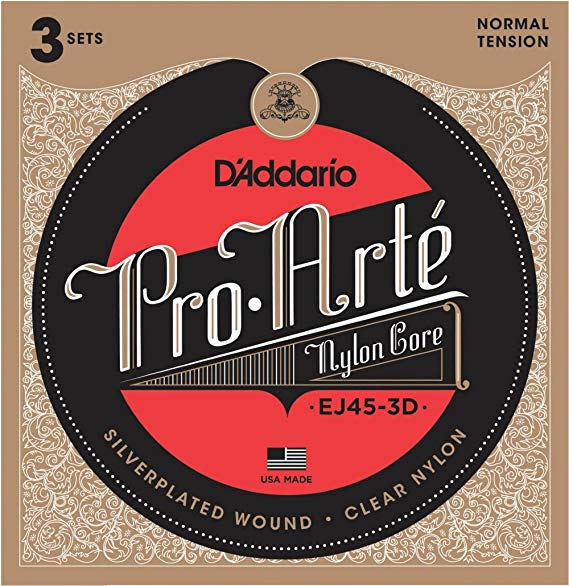 D'Addario EJ45 Pro-Arte Classical Guitar Strings 3-Pack