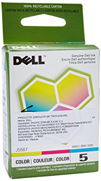 Dell Computer J5567 5 Standard Capacity Color Ink Cartridge for 922/924/942/944/946/962/964