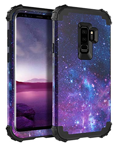 BENTOBEN Galaxy S9 Plus Case, Samsung Galaxy S9  Case, 3 in 1 Heavy Duty Rugged Hybrid Hard PC Soft Silicone Bumper Shockproof Non-Slip Protective Phone Cover for Samsung Galaxy S9 Plus (2018), Space