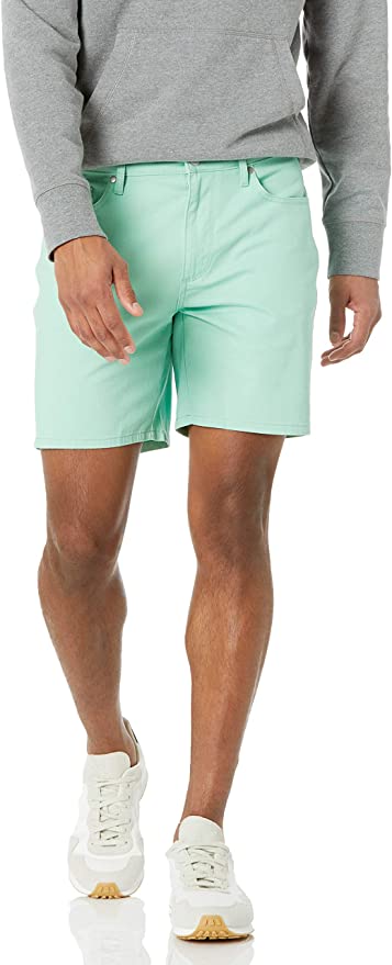 Amazon Essentials Mens Slim-fit 7" Inseam Stretch 5-Pocket Short