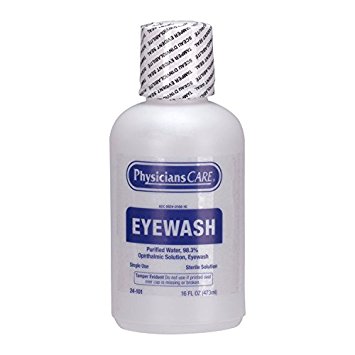 PhysiciansCare Eyewash Bottle, Screw Cap, 16 oz.