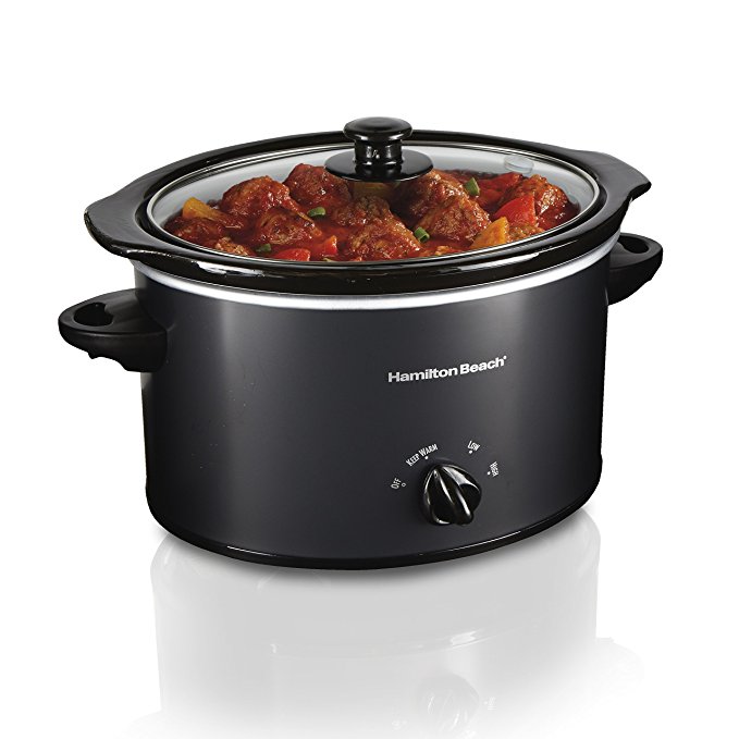 Hamilton Beach 33231 Programmable Slow Cooker 3 Quart Black