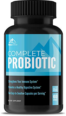 Pinnacle Nutrition 40 Billion CFUs Probiotics - Lactobacillus Acidophilus Premium Digestive Supplement To Reduce Gas, Bloating, Constipation in Men, Women. 60 Capsules, Moneyback Guarantee Included