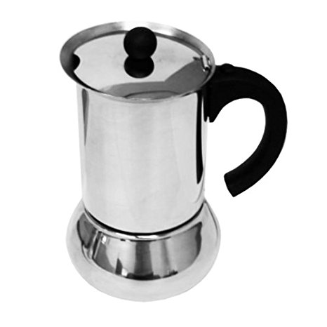 Vev Vigano Carioca Nero 6-Cup Espresso Maker