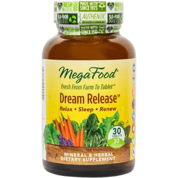 MegaFood - Dream Release, Promotes a Sense of Relaxation & Restorative Sleep, 30 Tablets (FFP)