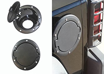 2007-2015 07-15 Jeep Wrangler JK and JK Unlimited Black Stainless Gas Cap Cover