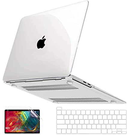 Anban MacBook Pro 16 Inch Case 2021 2020 2019 Release A2141, Crystal Clear Plastic Hard Shell Cover with Keyboard Cover & Screen Skin Compatible with MacBook Pro 16 with Touch Bar and Touch ID