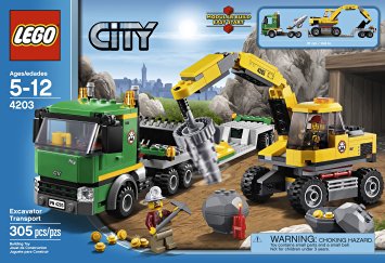 LEGO City Excavator Transport 4203