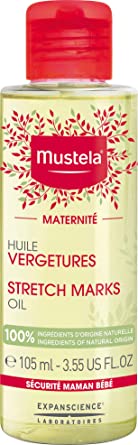 Mustela Mustela Stretch Marks Oil, 3.54 FL. OZ, 100% Ingredients of Natural Origin, 3.55 fl. oz.