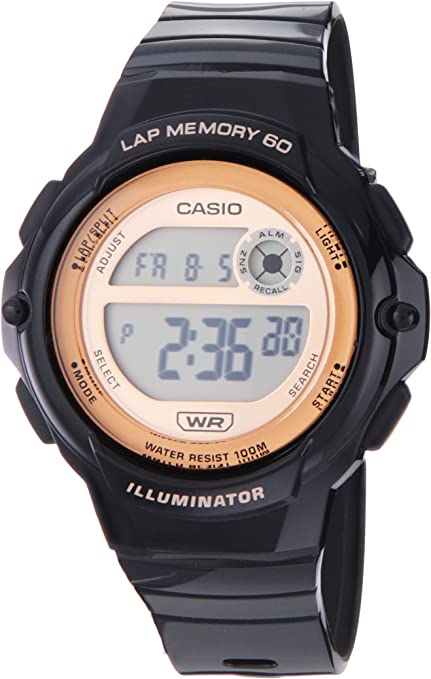 Casio Illuminator LED Illuminator 5-Year Battery Lap Memory 60 Women's Digital Sports Watch Model: LWS-1200H-1AV