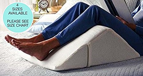 "The Angle" Guaranteed to Help Reduce Back Pain - US Patented, Over 1 Million Happy Backs - Back Pain Relief, Therapy Wedge, 4 sizes to fit everyone Covered Plush Memory Foam, 100% Made in USA