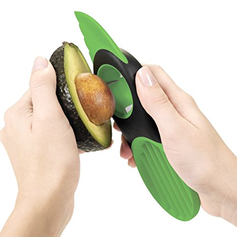 Aprince Good Grips 3-in-1 Avocado Slicer, Green (1)