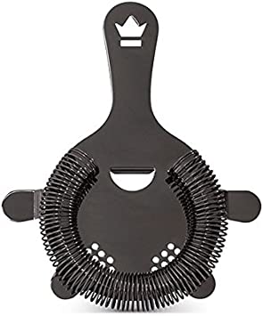 Cocktail Kingdom Buswell™ 4-Prong Hawthorne Strainer - Gunmetal Black