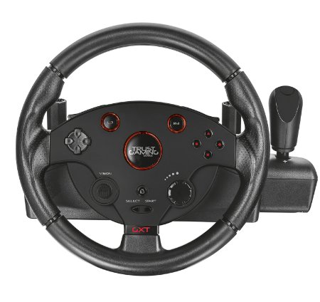 Trust 20293 GXT 288 Racing Wheel with Pedals and Vibration Feedback for PC and PS3 - Large