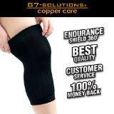 Knee Brace Compression Knee Sleeve Copper Fit Knee Support for Women and Men Relief from Knee Injury Arthritis - Ideal for Sports Activities - 88 High Quality Copper Nylon Knee Sleeve for Men and Women Also Available as a Pair
