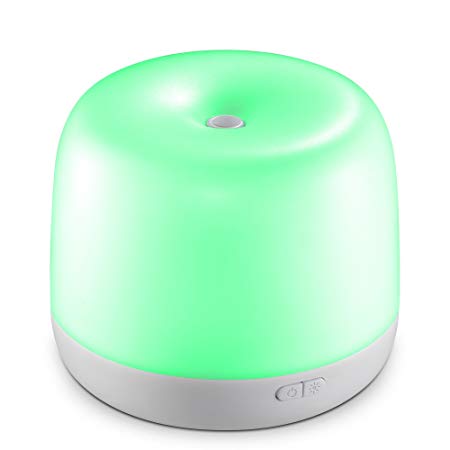 Small Oil Diffuser, Electric Aroma Diffuser for Bedrooms or Office, Cool Mist Humidifier | 7 Color Lamp Diffuser, Ultra Quiet, BPA-Free, 145ml | Make Lemonade Brand (Lucy)