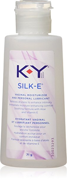 K-Y Silk-E, Vaginal Lube Moisturizer and Personal Lubricant, Relieves Dryness, 71 g