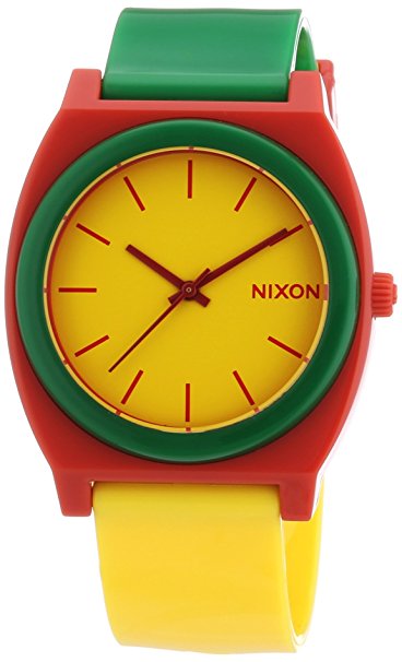 Nixon Rasta Time Teller Yellow Dial Mens Watch A1191114