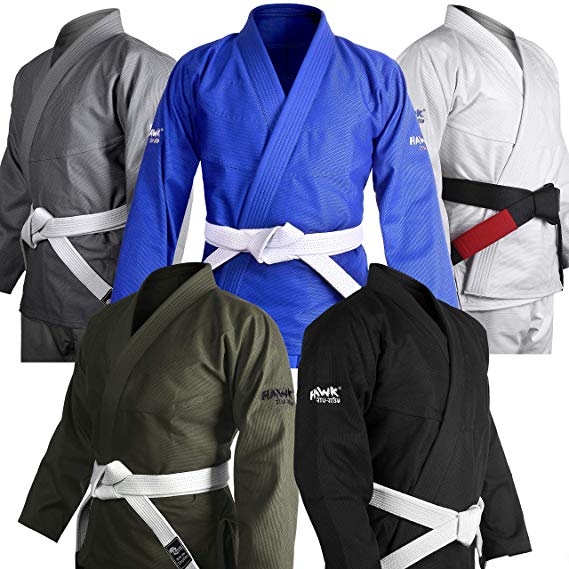 Brazilian Jiu Jitsu Gi BJJ Gi for Men & Women Grappling gi Uniform Kimonos Ultra Light, Preshrunk, Free White Belt!!!
