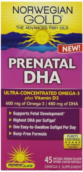 Renew Life Ng Prenatal DHA Gels 45 Count