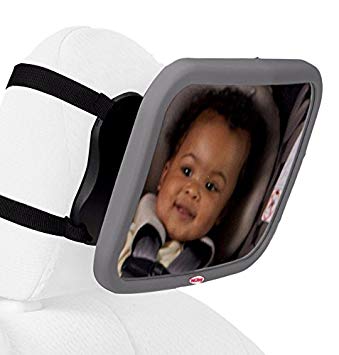 Nuby Back Seat Baby View Mirror, Gray