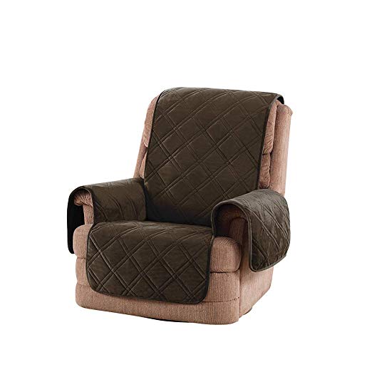 SureFit Triple Protection Recliner, Furniture Cover, Chocolate