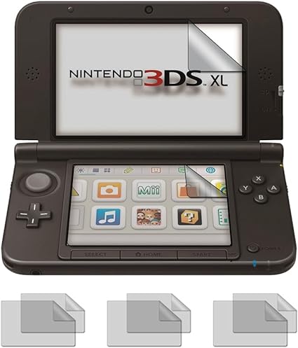 (3 Pack Designed for Nintendo 3DS XL Screen Protector, High Definition Clear Shield (PET)