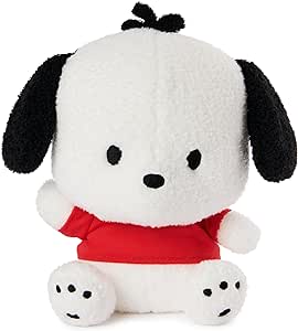 GUND Sanrio Pochacco Plush, Puppy Stuffed Animal for Ages 1 and Up, White/Red, 6”