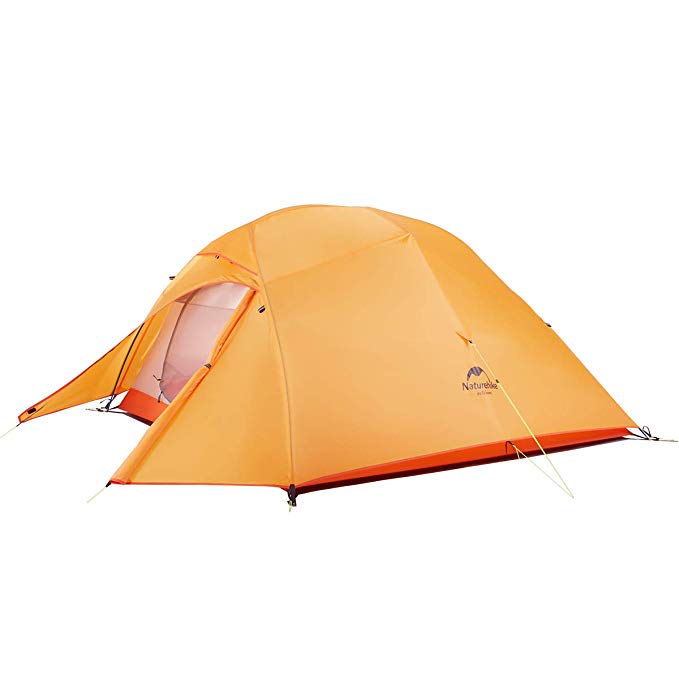 Naturehike Cloud-Up 1, 2 and 3 Person Lightweight Backpacking Tent with Footprint - 4 Season Free Standing Dome Camping Hiking Waterproof Backpack Tents