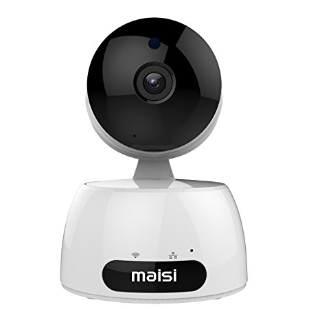 MAISI 1080p 2MP Indoor Wireless Day Night Pan/Tilt Pet Monitor / Surveillance Network IP Camera, and MORE (Full HD 1920x1080p Mega-Pixels, Two Way Talk, Quick Scan And Connect, Push Alerts)