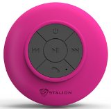 Shower Speaker  Stalion Sound Waterproof Bluetooth Portable Sound System Fuchsia Pink24-Month Warranty Universal Bluetooth 30 for iPhone 6 6s 6 Plus 6s plus iPod Touch iPad Air iPad Mini iPad Pro Samsung Galaxy S6 Edge Galaxy Note 5 with Upgraded Micro USB Charging  Suction Cup