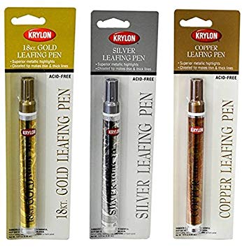 Krylon Diversified Brands 9901 Gold, 9902 Silver and 9903 Copper Leafing Pens