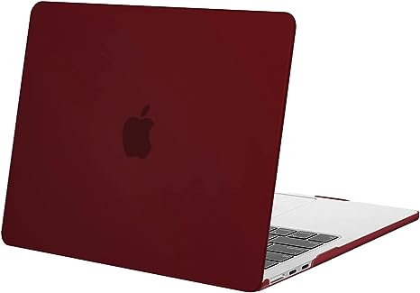 MOSISO Compatible with MacBook Air 13.6 inch Case 2022 2023 Release A2681 M2 Chip with Liquid Retina Display & Touch ID, Protective Plastic Hard Shell Case Cover, Burgundy