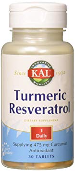 Kal Turmeric Resveratrol Tablets, 30 Count