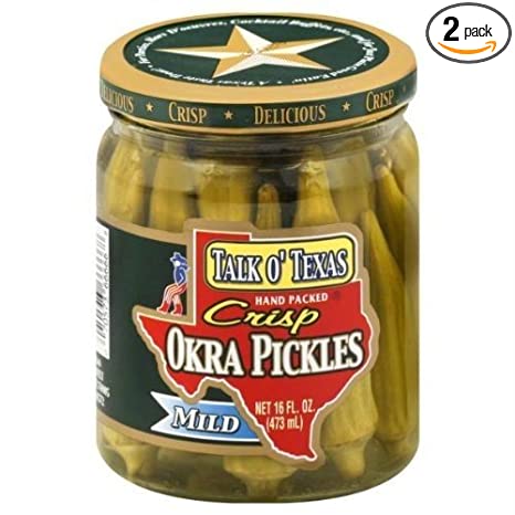 Talk O Texas Okra Pickled Mild (Pack of 2)