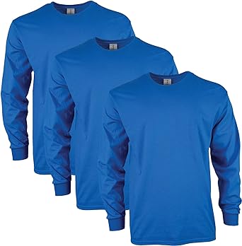 Gildan Mens Ultra Cotton Long Sleeve T-Shirt, Style G2400, Multipack