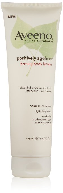 Aveeno Body Moisture Positively Ageless Firming Body Lotion, 8-Ounce (Pack of 2)